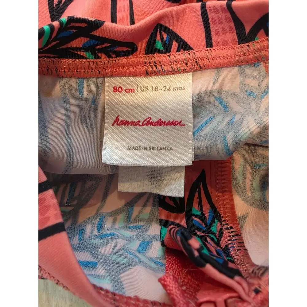 Hannah Anderson Baby Rashguard Swimsuit Size 18-24 m 80 cm Tropical Colorful